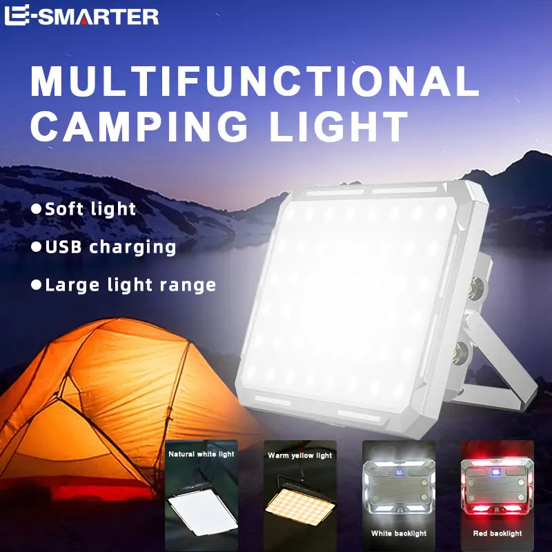Outdoor Power Lights - LED التخييم خيمة ضوء كشاف قابل