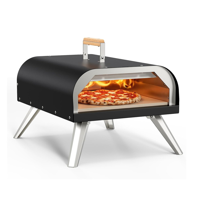 Outdoor Power Grill - فرن بيتزا محمول 12 بوصة يعمل