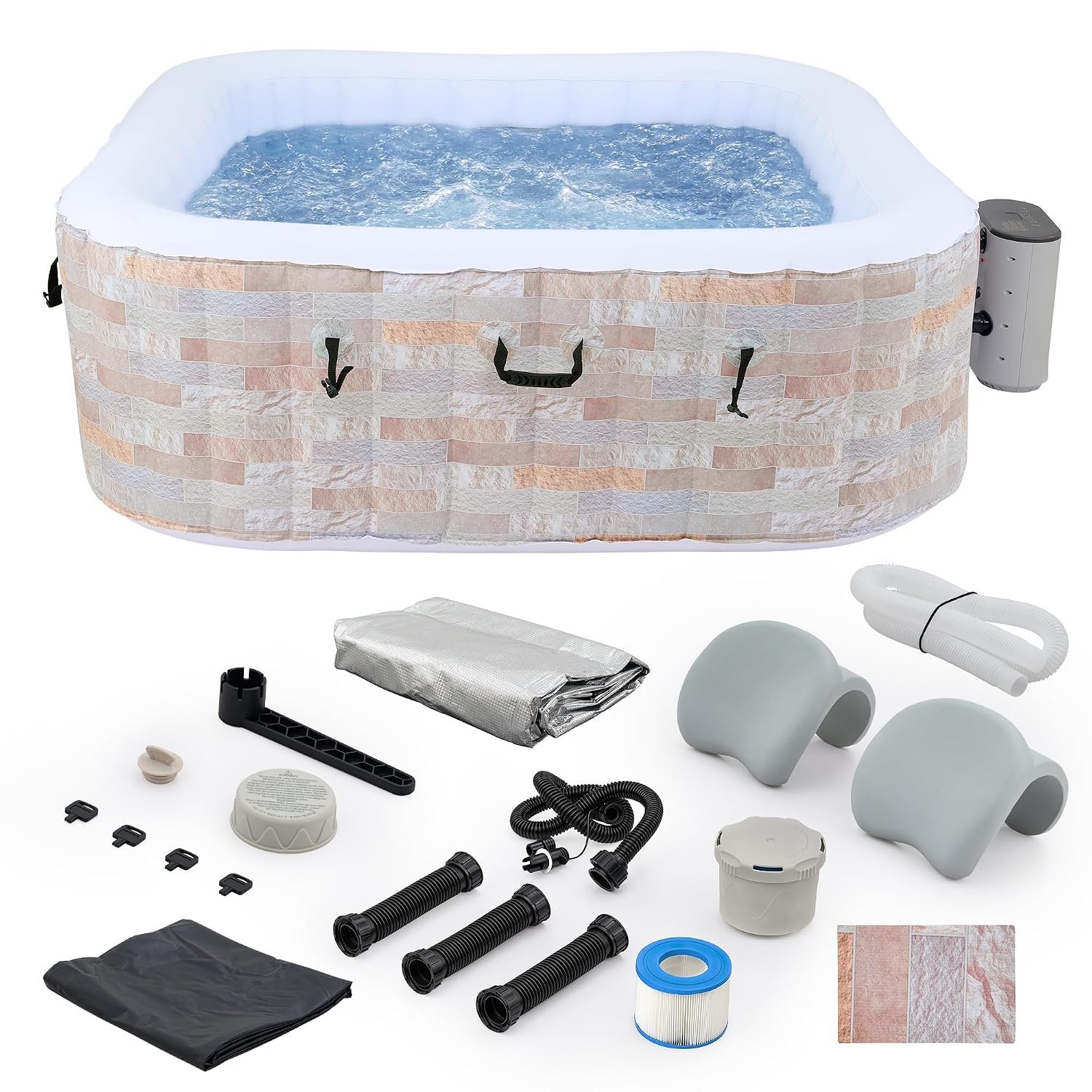 Outdoor Power For Hot Tub - حوض استحمام قابل للنفخ بطول 6.5