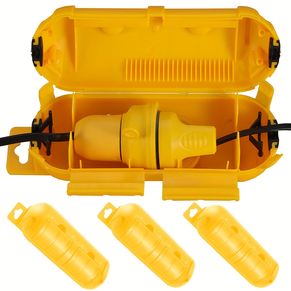 Outdoor Power Outlet - غطاء أمان للأسلاك الصفراء مع ختم