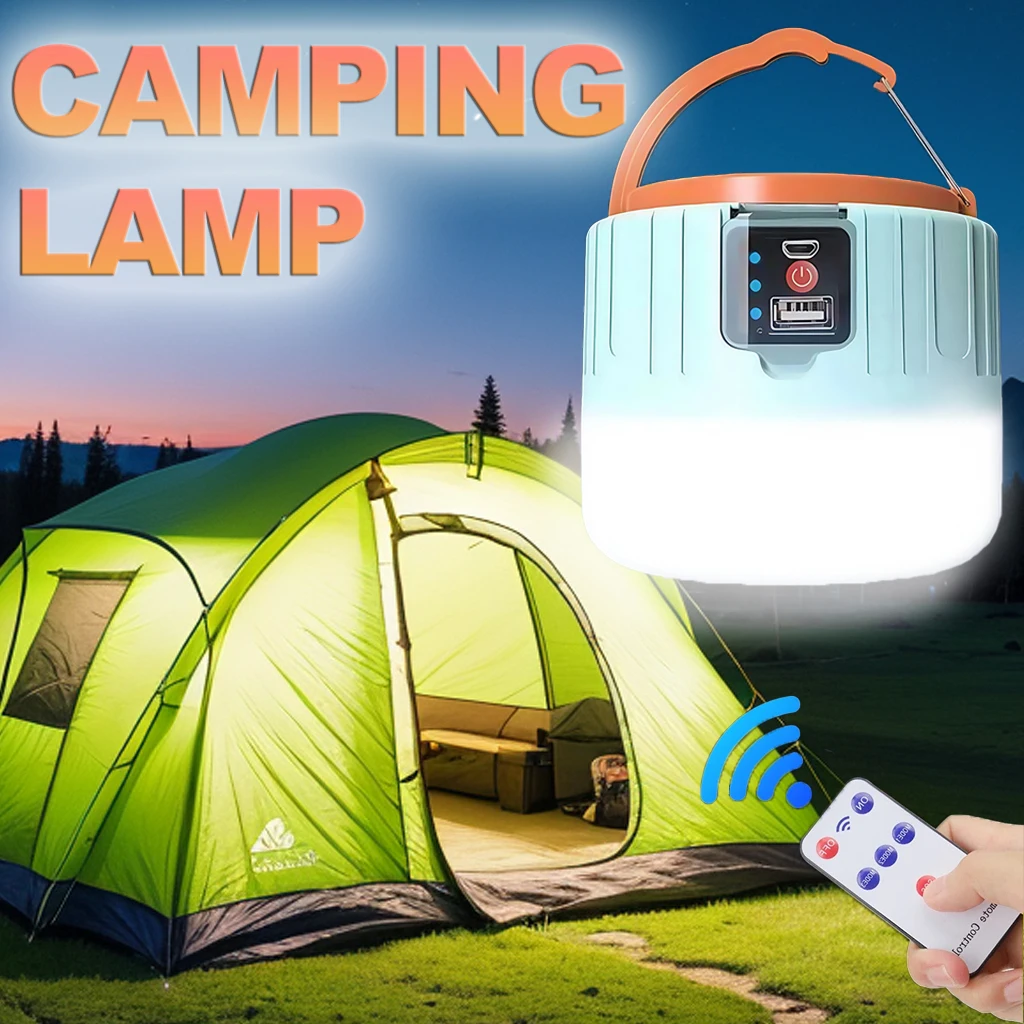 Outdoor Power Lights - فانوس التخييم بالطاقة الشمسية القابل لإعادة