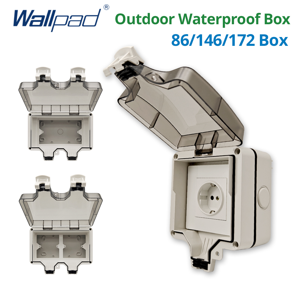 Outdoor Power Outlet - Wallpad IP66 صندوق خارجي مقاوم للغبار