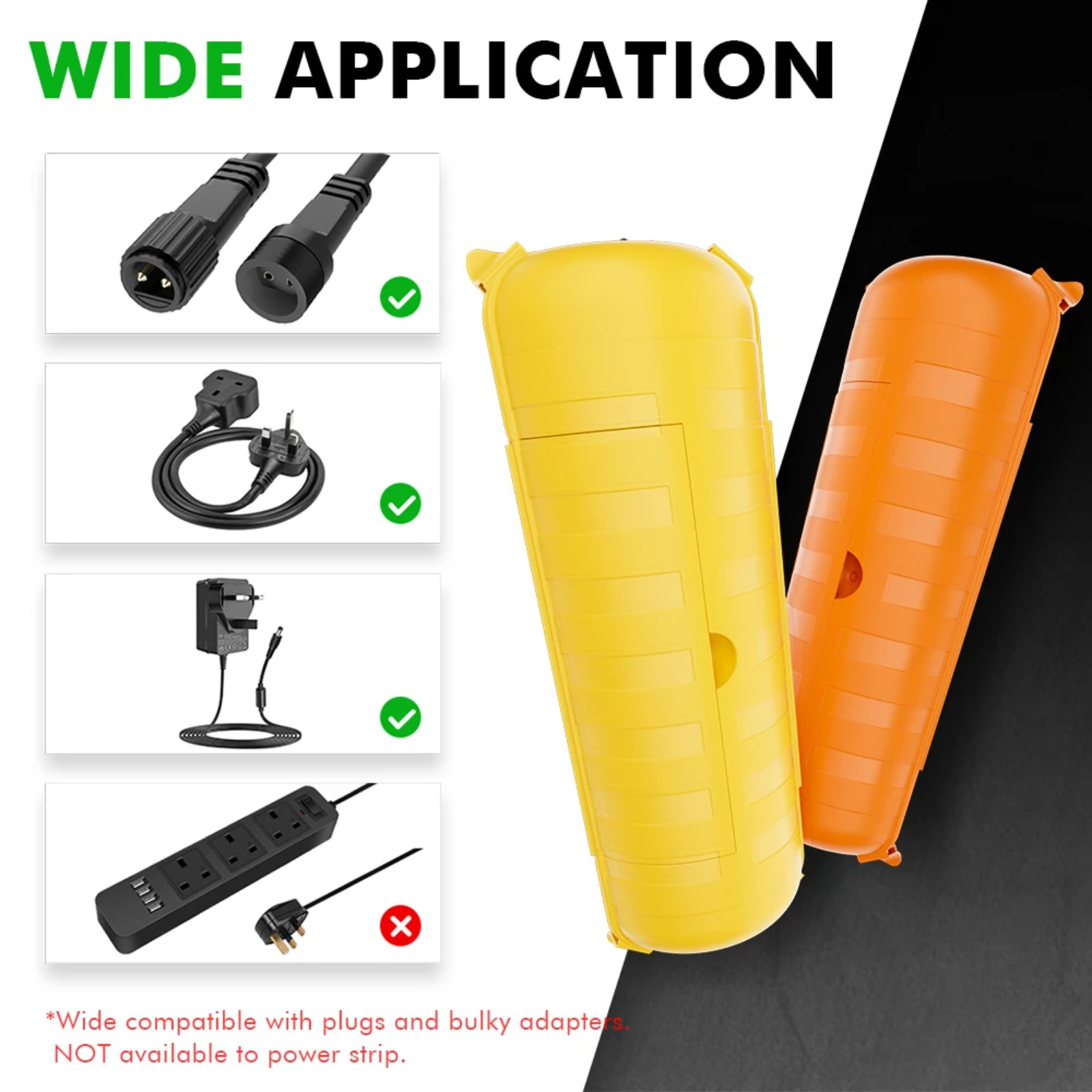 Outdoor Power Box Cover - غطاء سلك تمديد خارجي IP44 مقاس