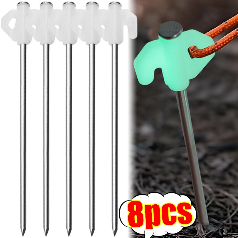 Outdoor Power Stake - أوتاد خيمة مضيئة تتوهج في الظلام،