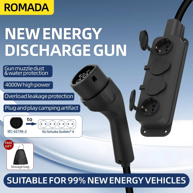 Outdoor Power Vac - كابل محمول 16 أمبير 4 كيلو