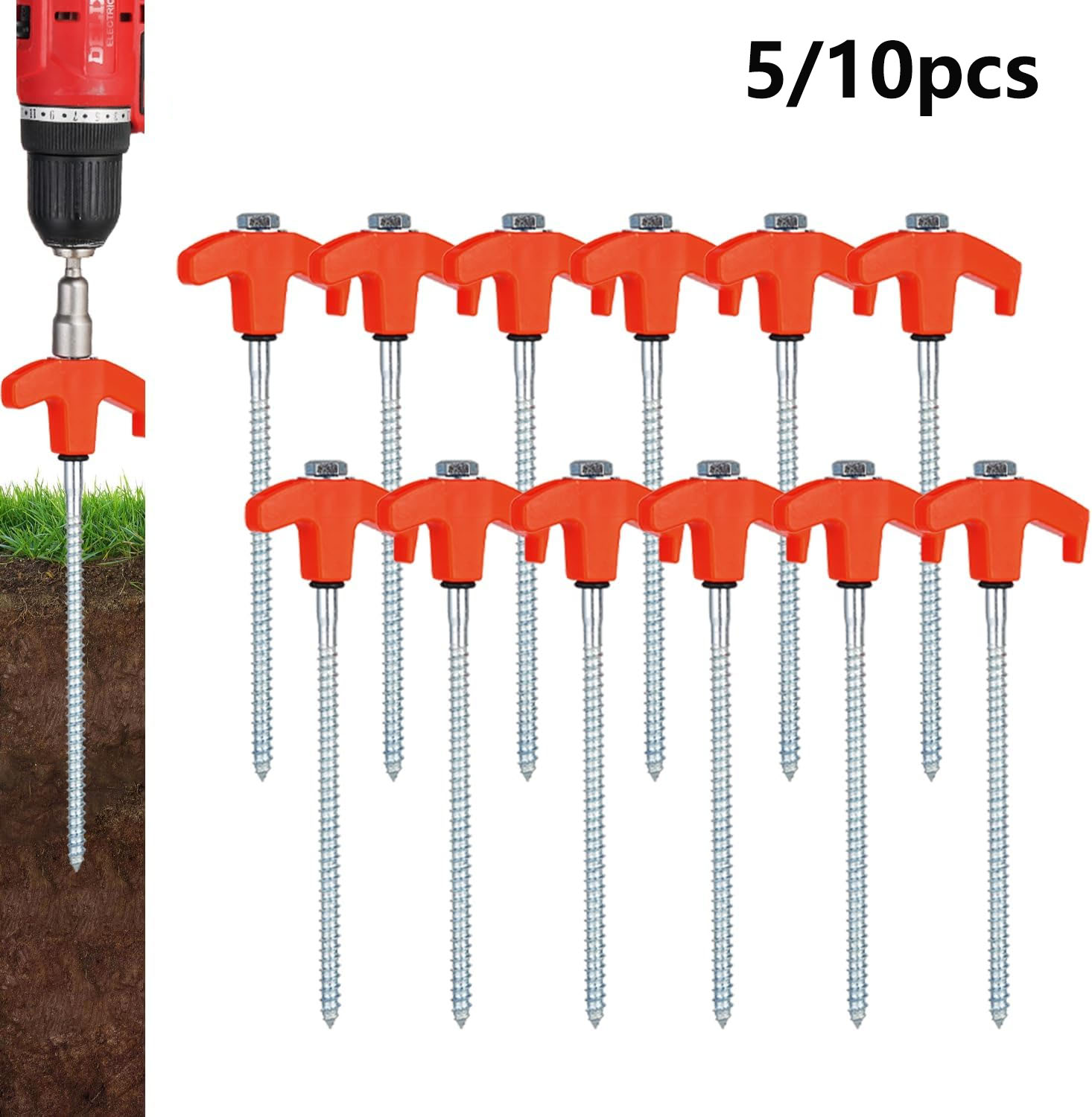 Outdoor Power Stake - أوتاد خيام معدنية قابلة للفك والتركيب،