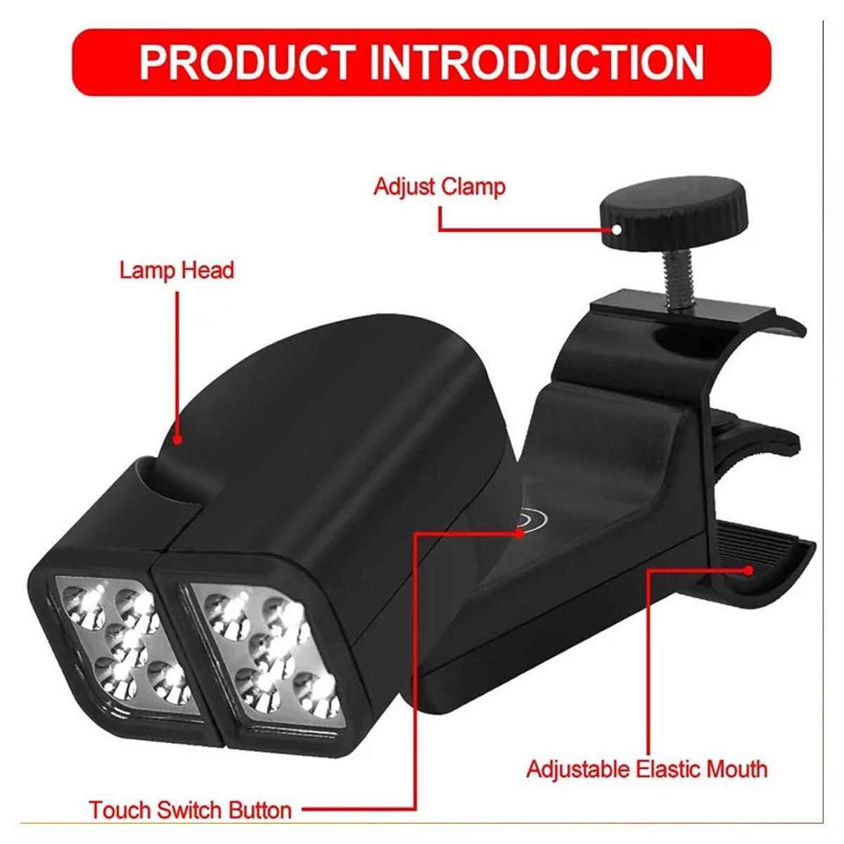 مصباح LED مزدوج الرأس يعمل بال - مراجعة Outdoor Power Grill وسعره
