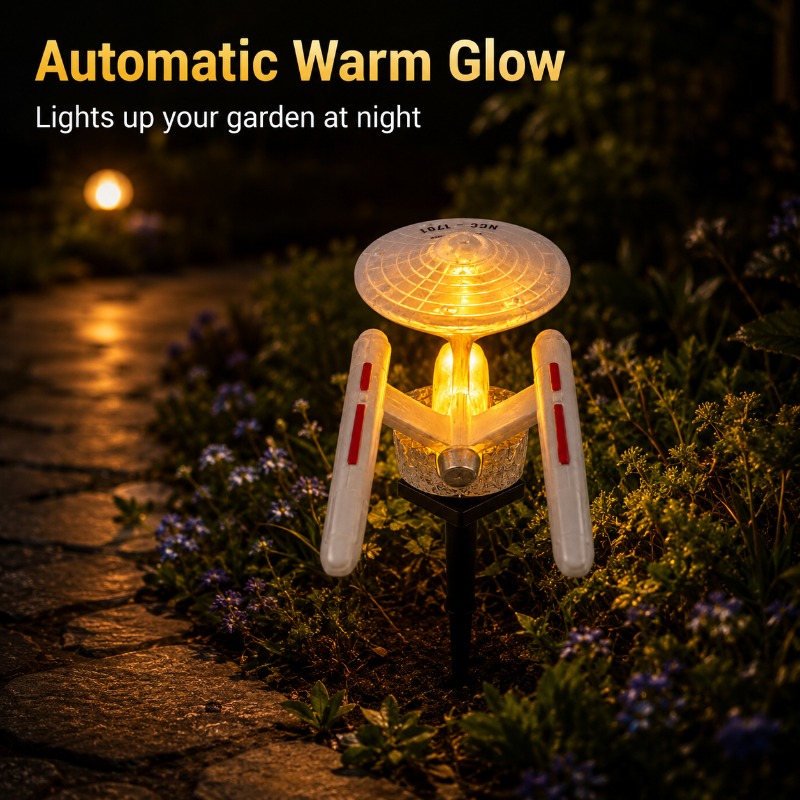 مصباح حديقة شمسي على شكل سفينة - مراجعة Outdoor Power Stake وسعره