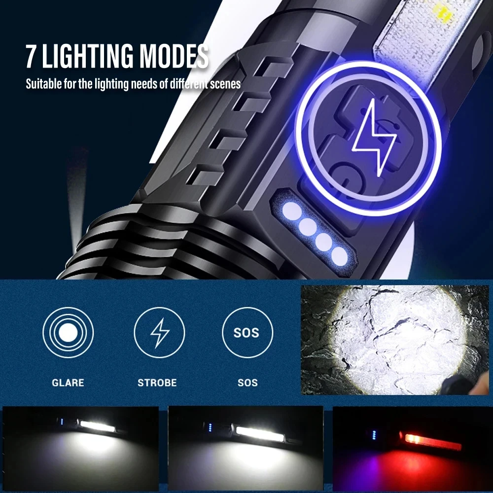 مصباح يدوي LED قوي قابل لإعادة - مراجعة Outdoor Power Lights وسعره