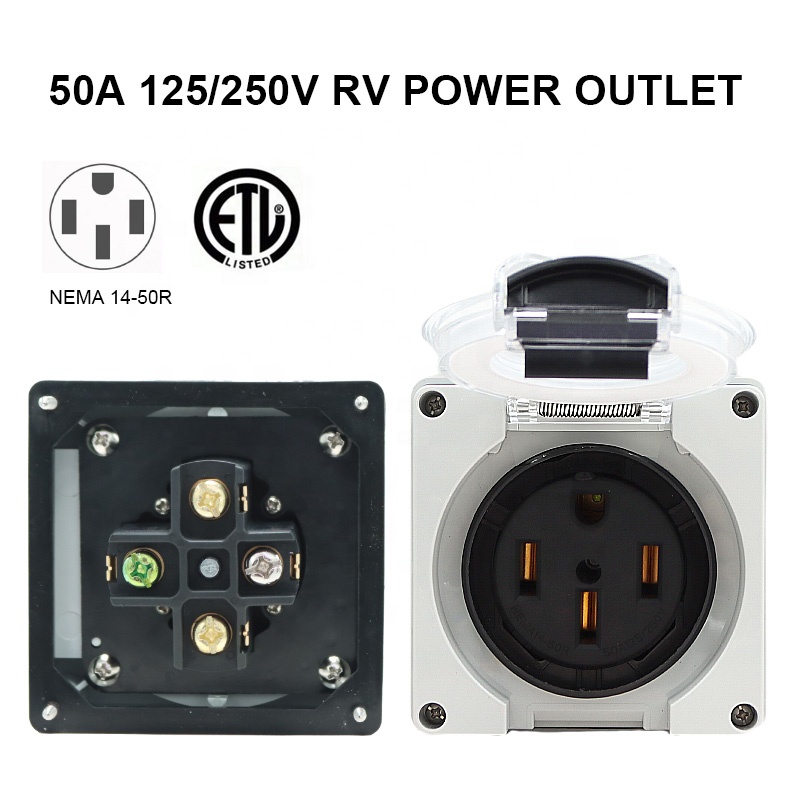 50 أمبير مولد RV صندوق مداخل ا - مراجعة Outdoor Power Outlet وسعره