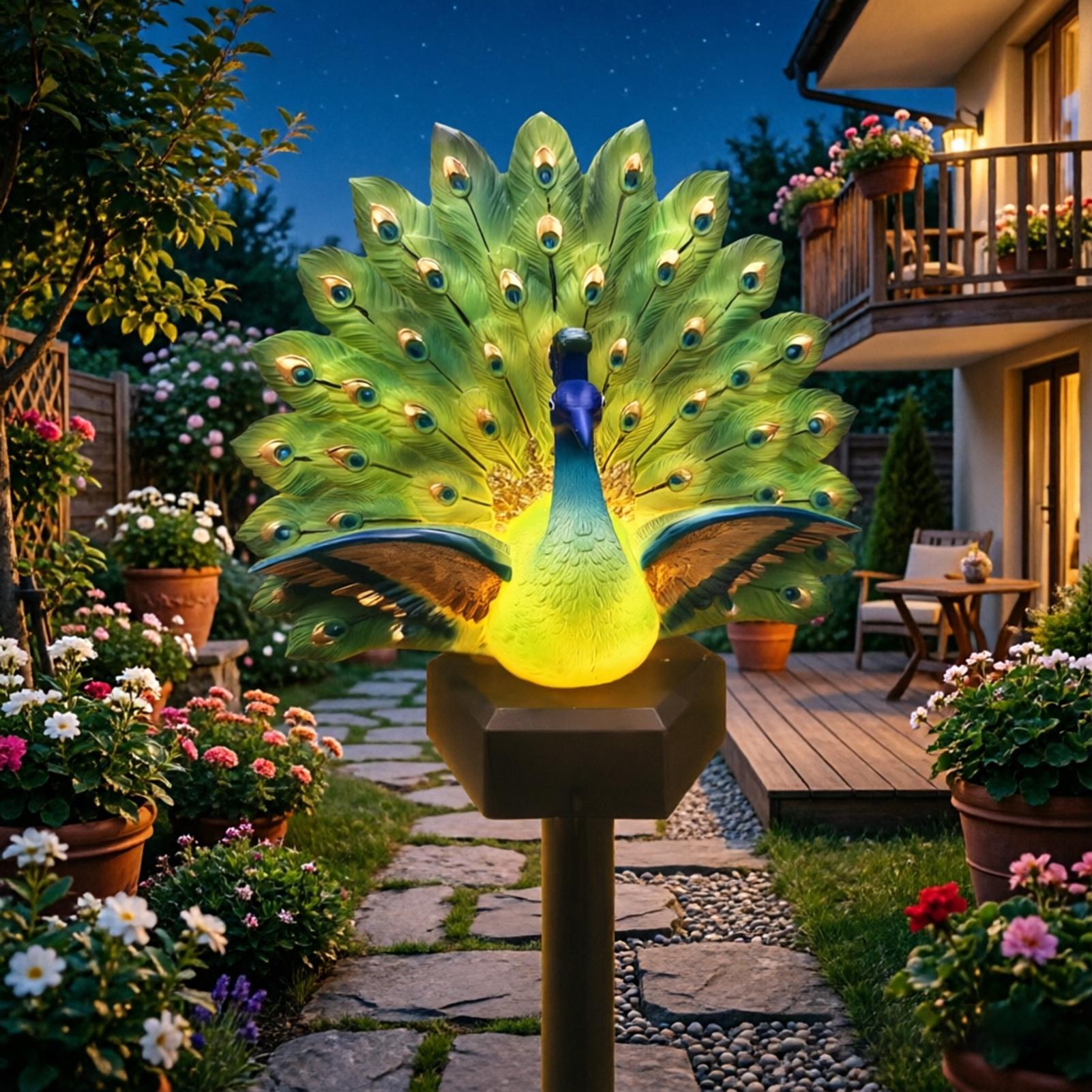 تمثال طائر يعمل بالطاقة الشمسي - مراجعة Outdoor Power Stake وسعره