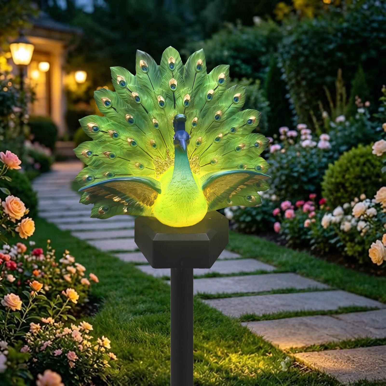 تمثال طائر يعمل بالطاقة الشمسي - مراجعة Outdoor Power Stake وسعره