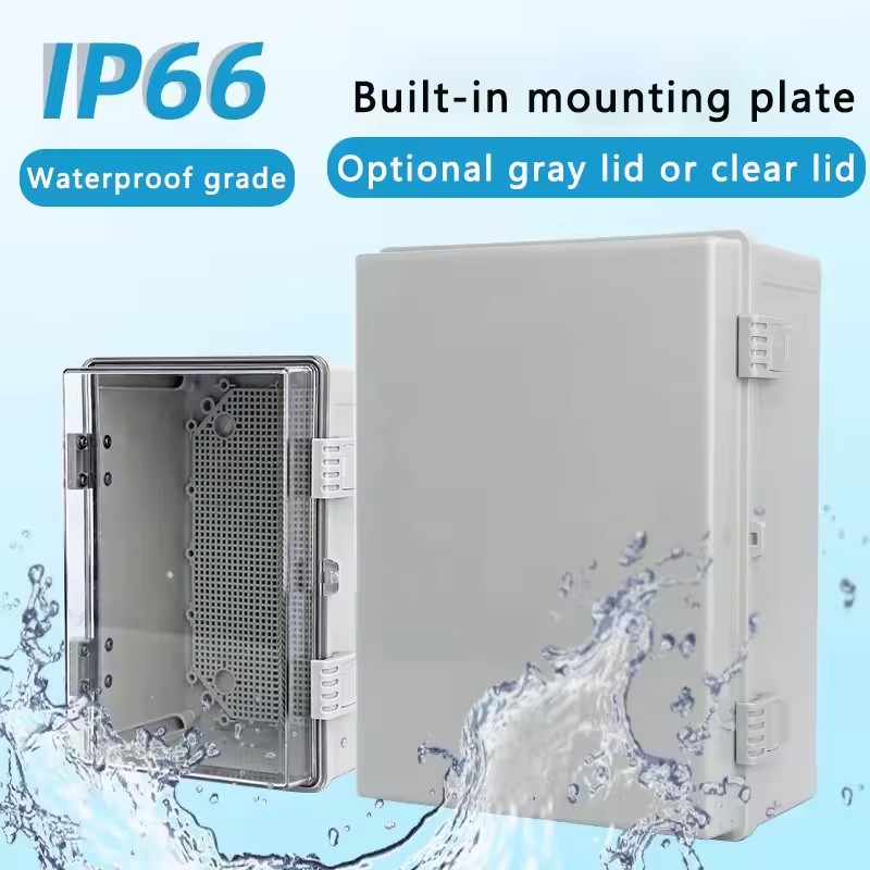 IP66 مقاوم للماء رمادي/غطاء شف - مراجعة Outdoor Power Box Cover وسعره