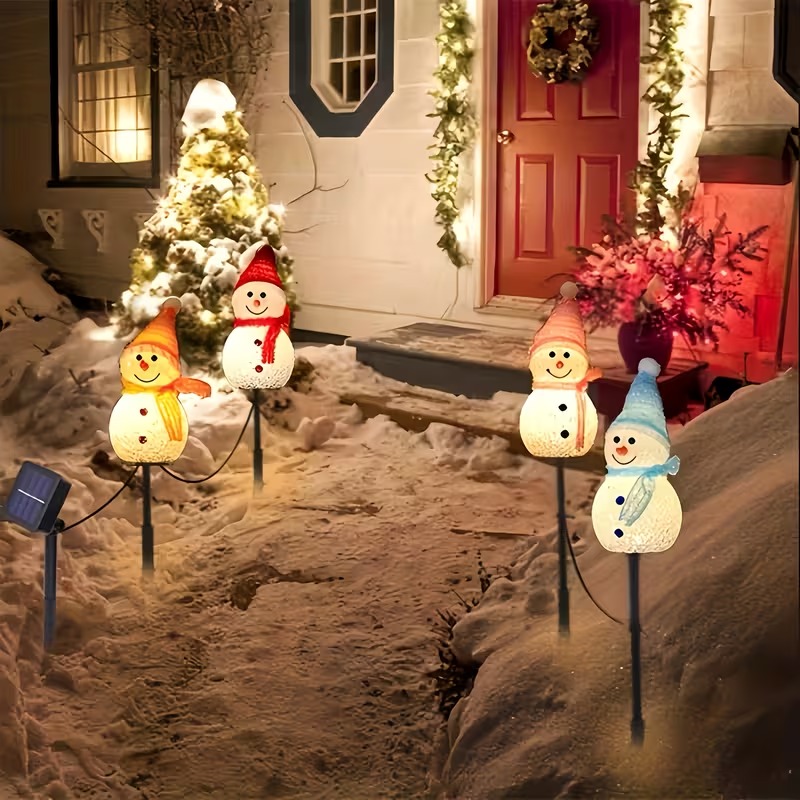 1-4 قطعة عيد الميلاد تعمل بالط - مراجعة Outdoor Power Stake وسعره