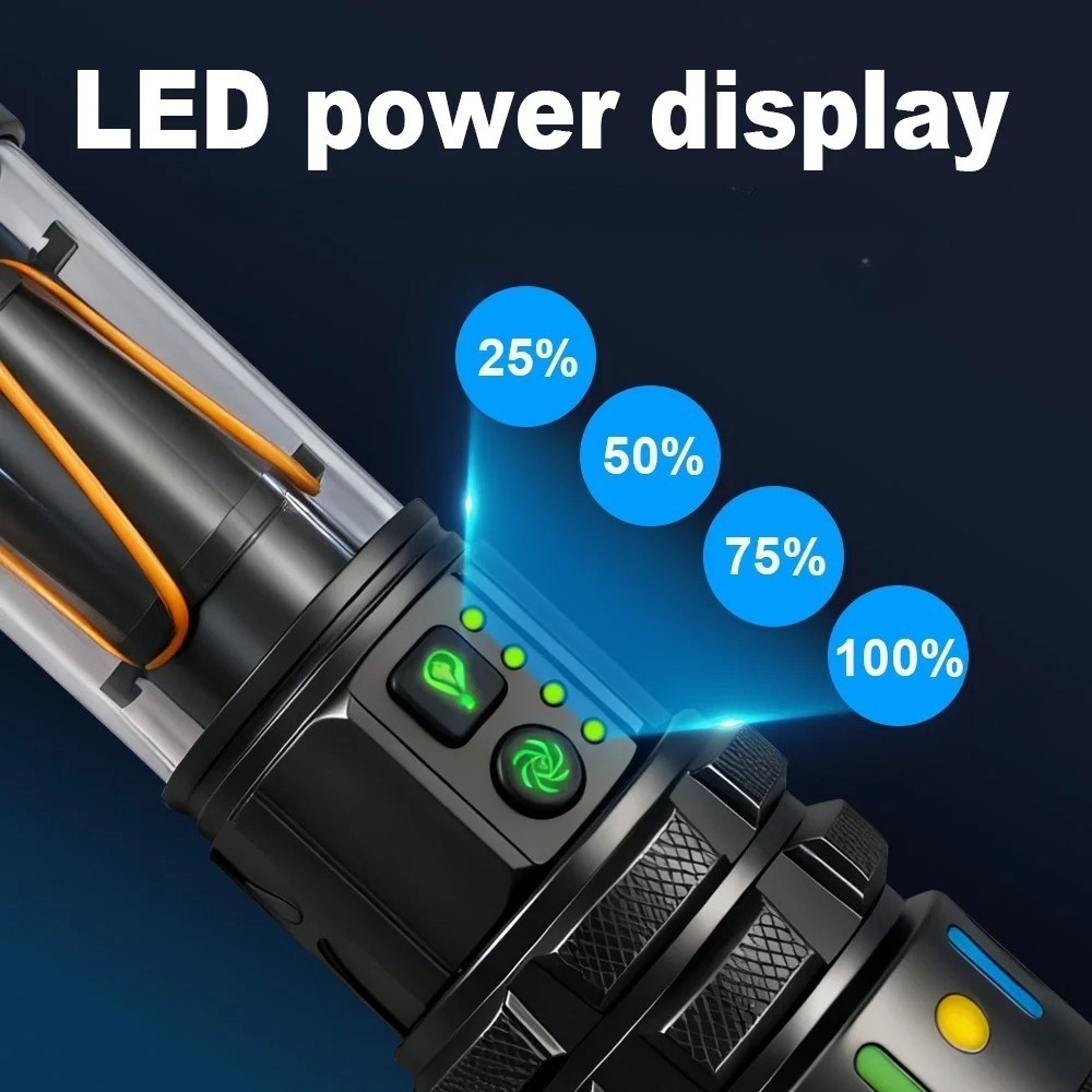 مصباح يدوي LED قوي فائق السطوع - مراجعة Outdoor Power Lights وسعره