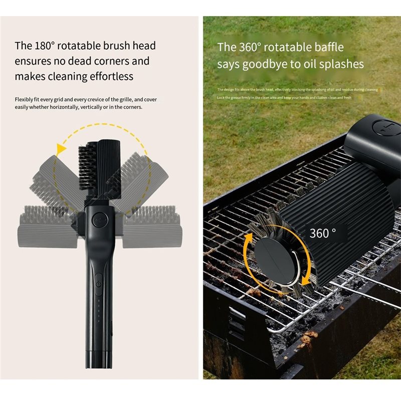 فرشاة شواء كهربائية قوية برأس  - مراجعة Outdoor Power Grill وسعره