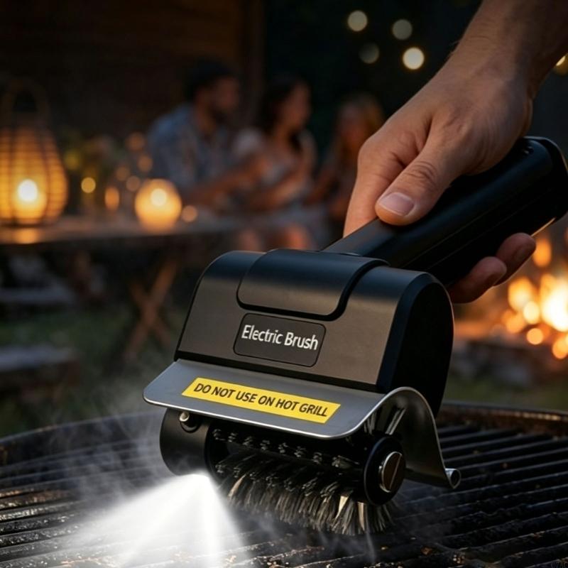 فرشاة شواء كهربائية تعمل ببطار - مراجعة Outdoor Power Grill وسعره