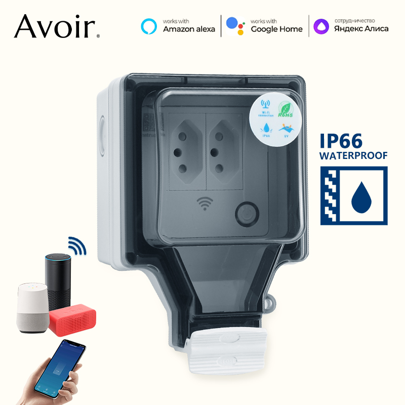 Avoir Tuya Wifi الذكية المقبس  - مراجعة Outdoor Power Outlet Not Working وسعره