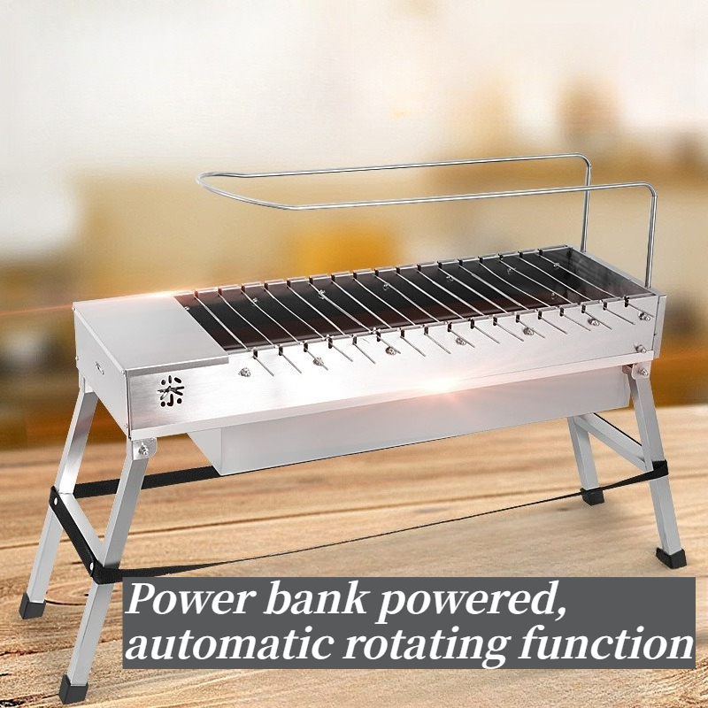 شواية دوارة أوتوماتيكية محمولة - مراجعة Outdoor Power Grill وسعره