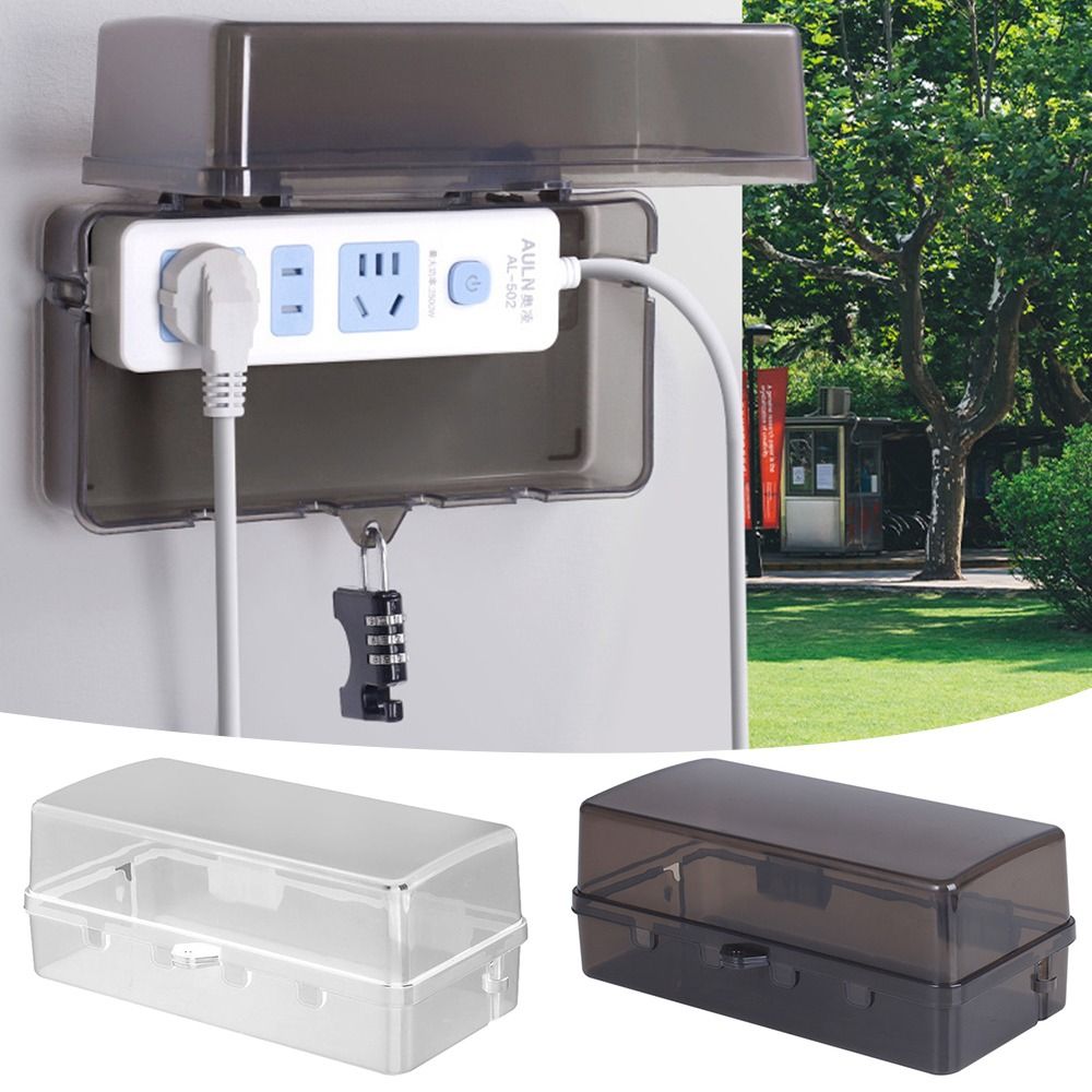 صندوق بلاستيكي متين مضاد للسرق - مراجعة Outdoor Power Box Cover وسعره