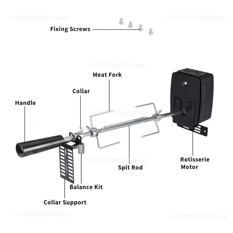 طقم شواية دوارة كهربائية تعمل  - مراجعة Outdoor Power Grill وسعره
