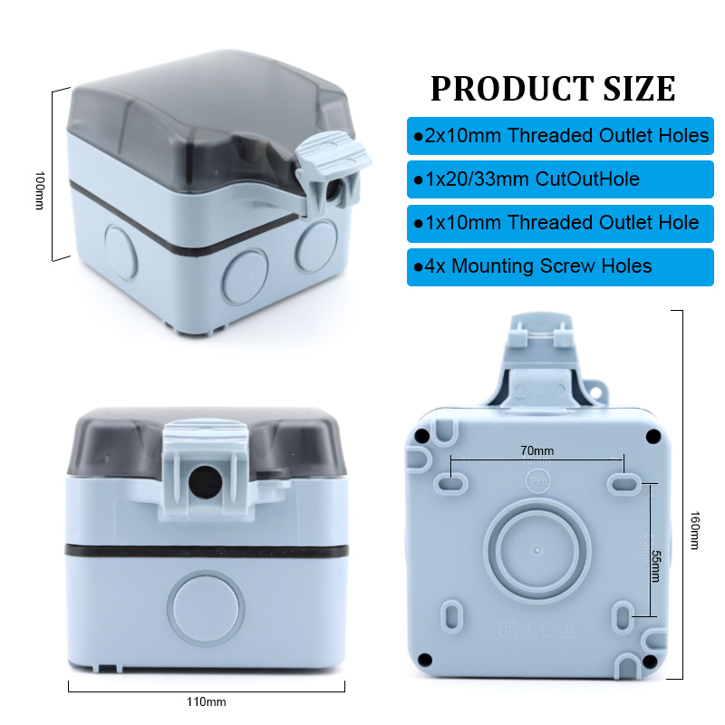 صندوق مأخذ كهربائي خارجي مقاوم - مراجعة Outdoor Power Box Cover وسعره