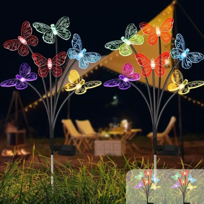 أضواء الفراشة تعمل بالطاقة الش - مراجعة Outdoor Power Lights وسعره