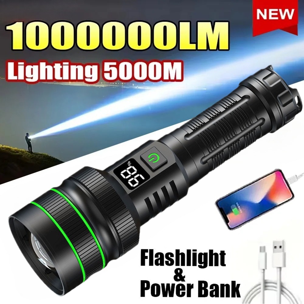 مصباح يدوي LED قوي قابل للتكبي - مراجعة Outdoor Power Lights وسعره