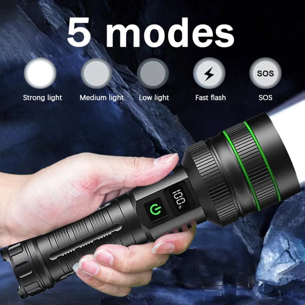 مصباح يدوي LED قوي قابل للتكبي - مراجعة Outdoor Power Lights وسعره